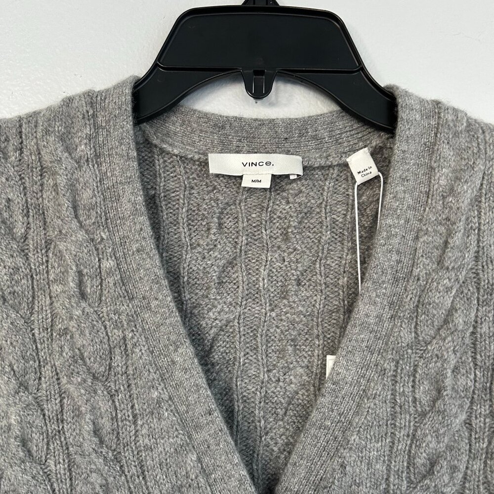 VINCE Cable Wool Blend Sweater Vest